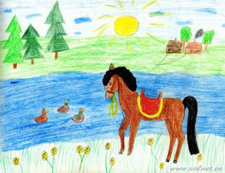 Рисование лошади в подготовительной группе