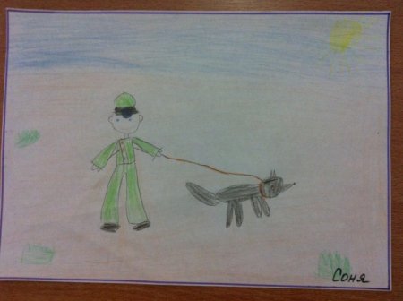 Пограничник рисование в старшей группе