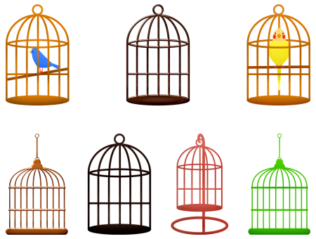 Птица в клетке