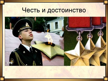 Честь и достоинство личности
