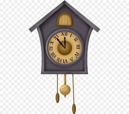 Настенные часы с кукушкой вектор
