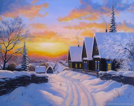 Александр Болотов пейзаж зима
