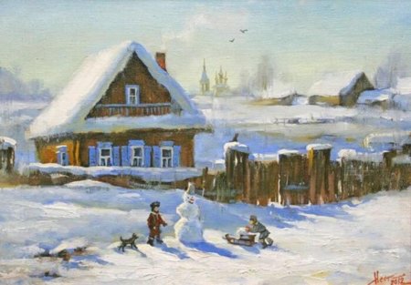 Художник Степан Нестерчук картины зима