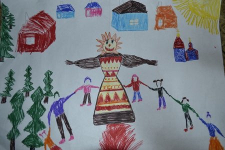 Масленица рисунок