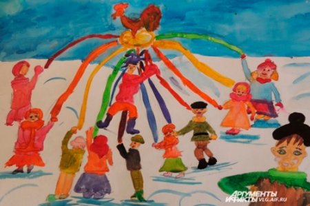 Масленица рисунок