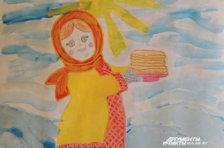 Масленица рисунок для детей