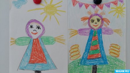 Детские рисунки зима карандашом