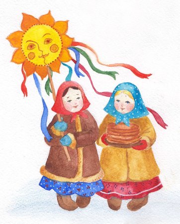 Масленица рисунок