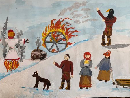 Масленица рисунок