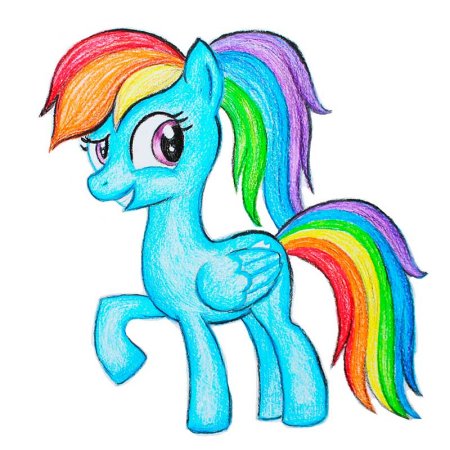 Раскраски my little Pony Искорка