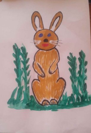 Бобер нарисованный