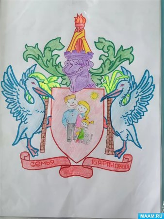 Как нарисовать герб семьи