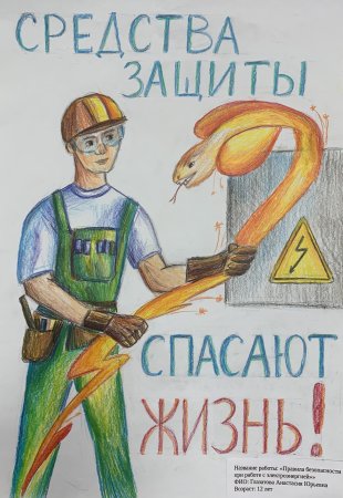 Охрана труда глазами детей рисунки