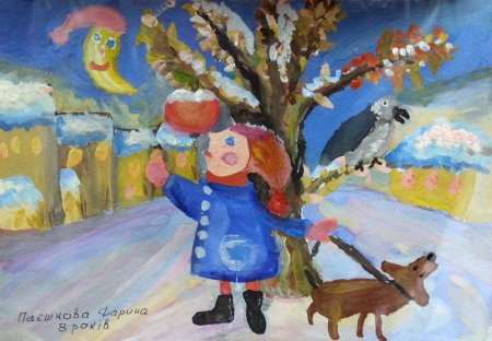 Конкурс рисунков зима