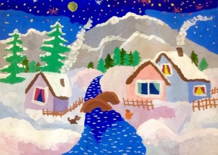 Рисунок на тему Зимушка зима