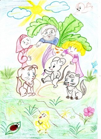 Детские рисунки к сказкам