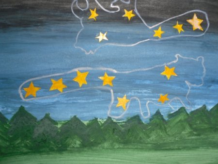 Рисование на тему звездное небо