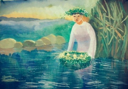 Рисование для детей праздника Ивана Купала