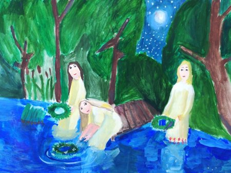Рисунок на тему Ивана Купала