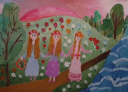 Праздник Ивана Купала рисунки детские
