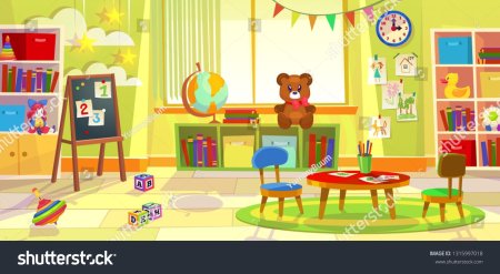 Комната с игрушками мультяшная