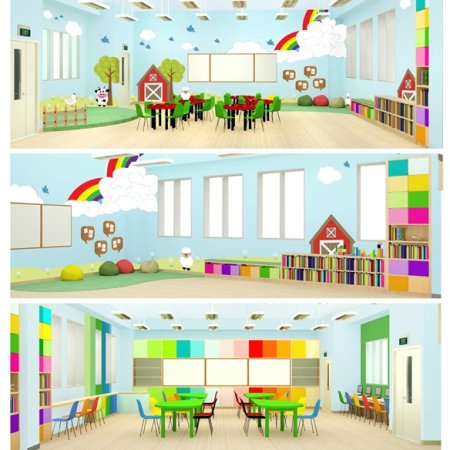 Мультяшный домик внутри