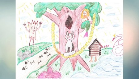 Зеленый у Лукоморья дуб зеленый