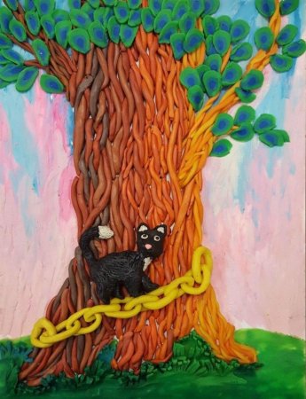 У Лукоморья иллюстрации к сказке