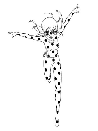 Разукрашку леди баг