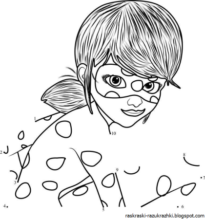 Леди баг разрисовка