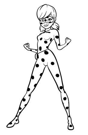 Леди баг разрисовка