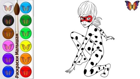 Раскраска леди баг и супер кот