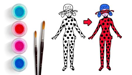 Леди баг рисунок для детей