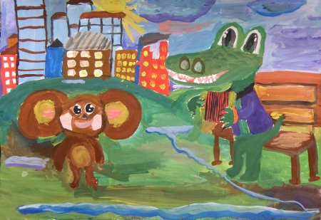 Чебурашка и крокодил Гена