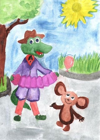 Герои сказки крокодил Гена и его друзья