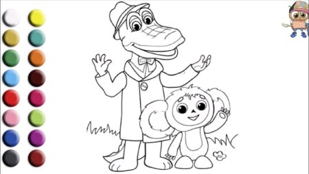 Чебурашка и крокодил Гена герои