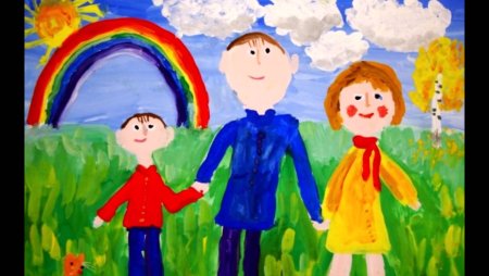 Рисование моя семья старшая группа