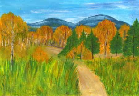 Природа Кузбасса рисунок