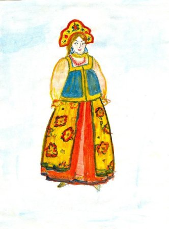 Русский народный костюм изо