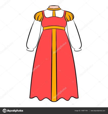 Русский народный костюм рисунок