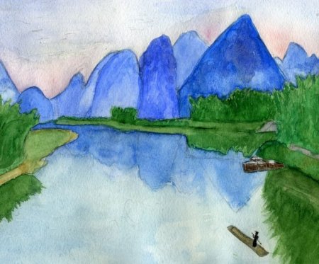 Красота воды рисунок