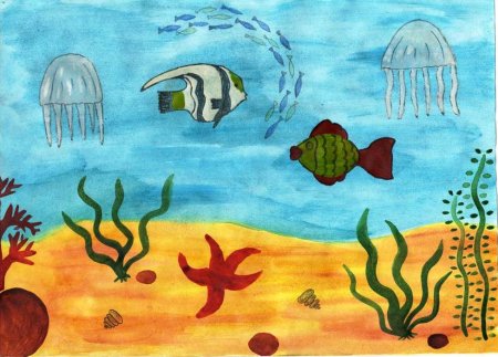 Подводный мир рисунок