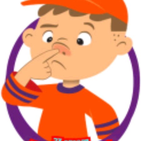 Нос анфас карандашом