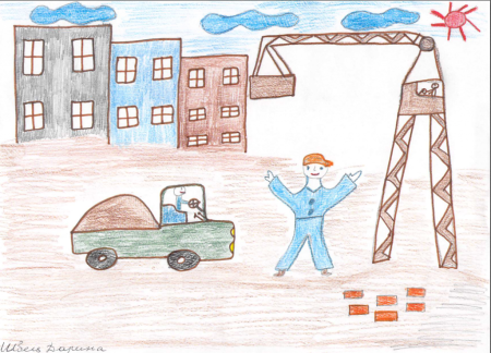 Рисование стройка в старшей группе