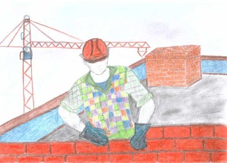 Строитель рисунок для детей