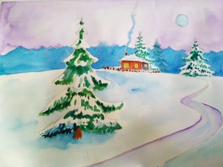 Конкурс рисунков на тему зима волшебница