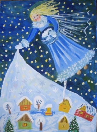 Конкурс рисунков зима волшебница
