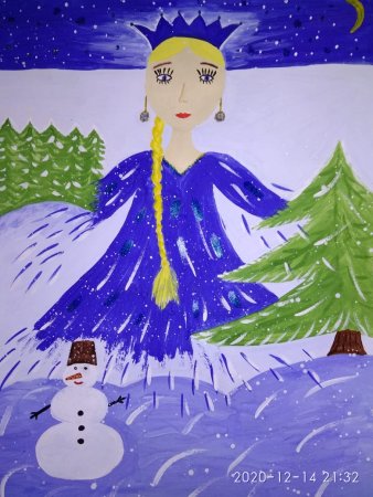 Рисование на зимнюю тему