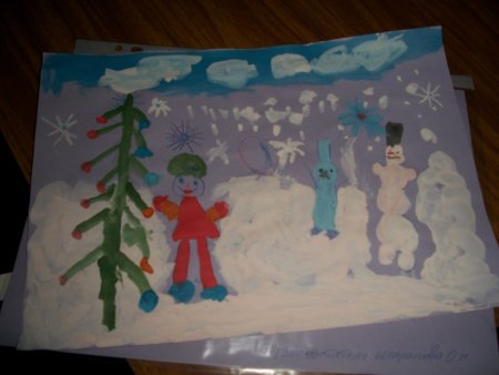 Выставка работ на тему Чародейка зима для детей