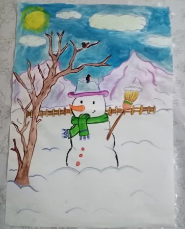Детские рисунки на зимнюю тему